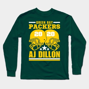 Green Bay Packers AJ Dillon 28 American Football Retro Long Sleeve T-Shirt